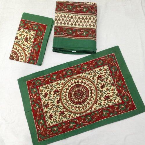 BEDSHEET JAIPUR PRINTED 90X108 2 PILLOW COVER